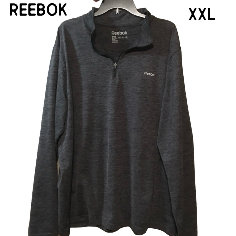 REEBOK LONG SLEEVE  ATHLETIC 1/4  ZIP WORK OUT SHIRT. 2XL